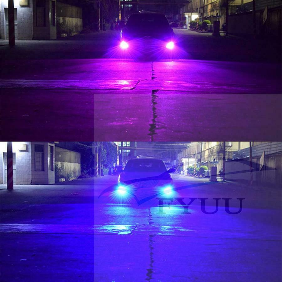 2PCS H8 H9 H11 72W Car LED RGB Headlight Kit Phone APP BT Control Bulb Lamp