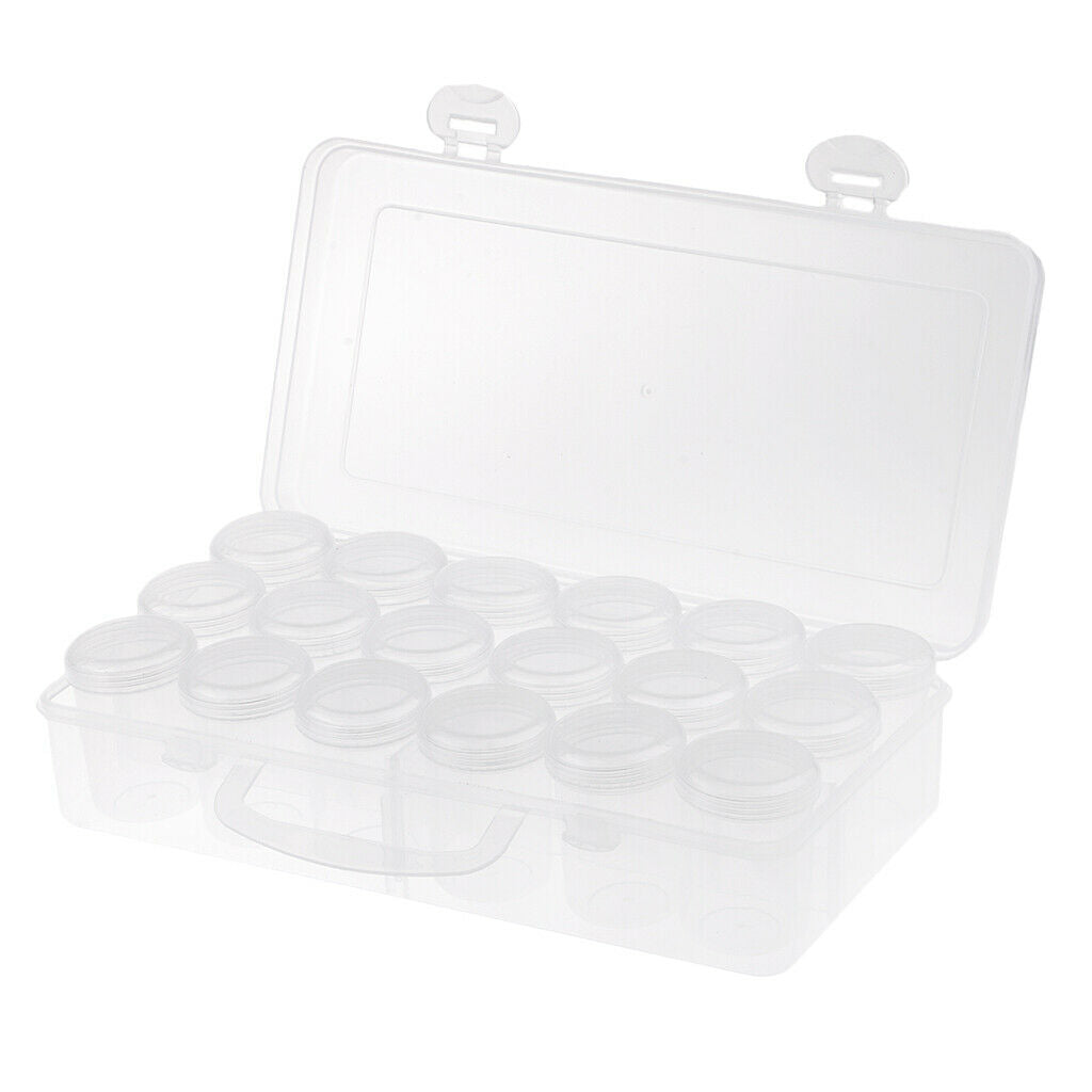 18x packaged transparent plastic storage containers for packaging