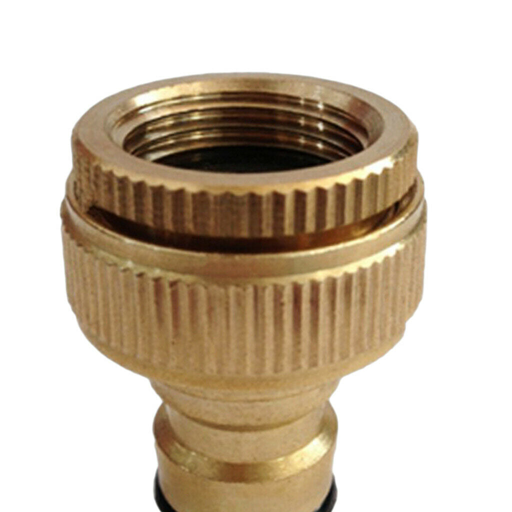 3/4 inch and 1/2 inch Brass Garden Faucet Hose Tap Water Connector Adaptor