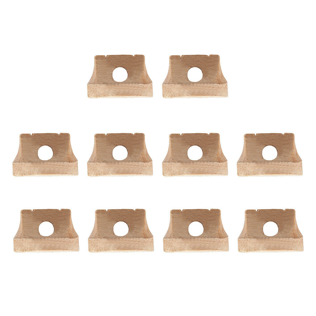 10PCS Hollow Chinese Erhu Strings Wooden Bridge Musical Instrument Parts