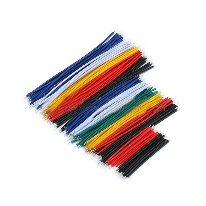 130pc Multi-Color 24AWG Jumper Cable Breadboard Wire Double Tinning 5/8/10cm Kit