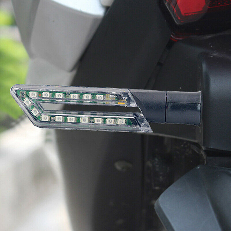 Motorcycle Dirt Bike 12V LED Turn Signal Indicator Blinker Light Lamp Kit Amber
