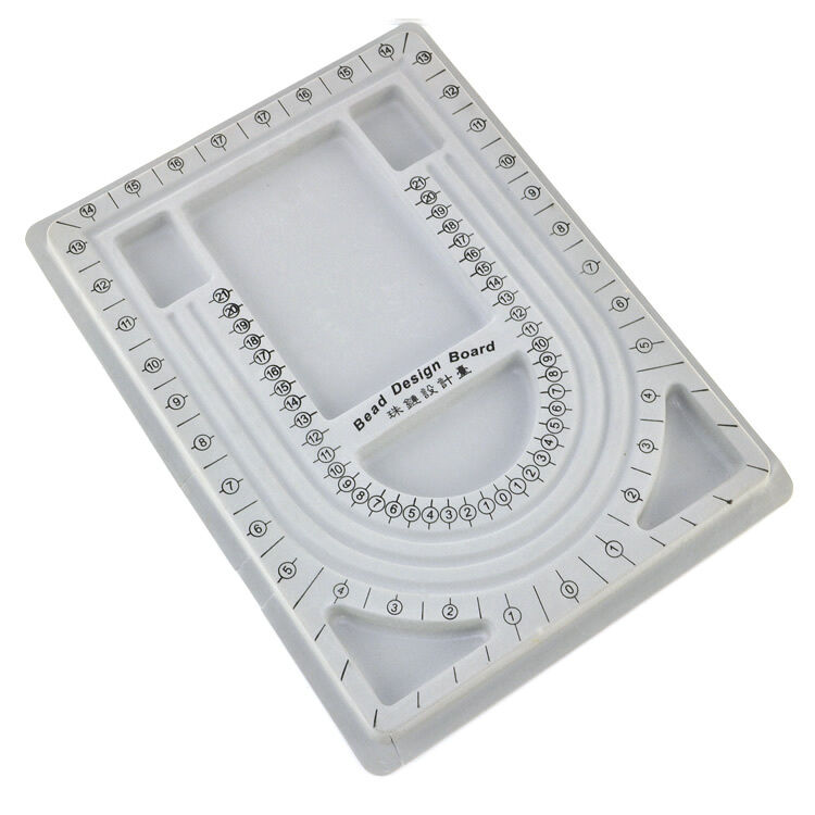 Flocked Bead Design Board Beading Organiser Tray Jewelry Tool 24x32x1.5cm