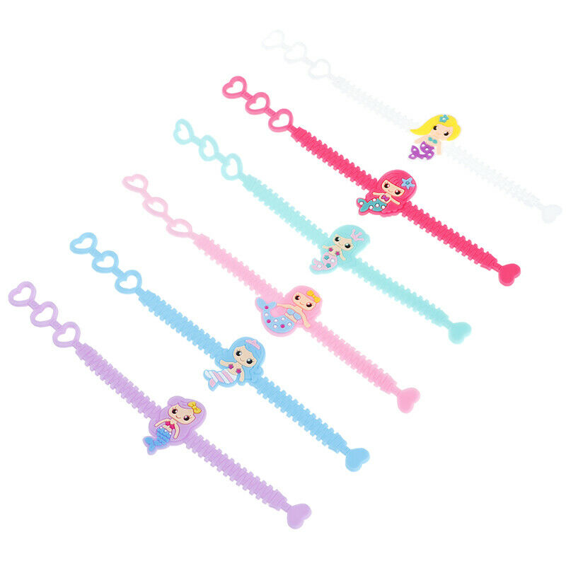 Mermaid Soft Silicone Bracelet Kids Mermaid Party Baby Shower Gifts Party.l8