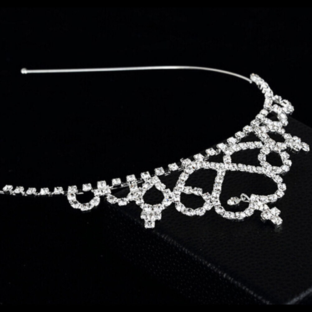 Girl Princess Hairband Child Party Bridal Crown Headband Crystal Diamond TiaraDD