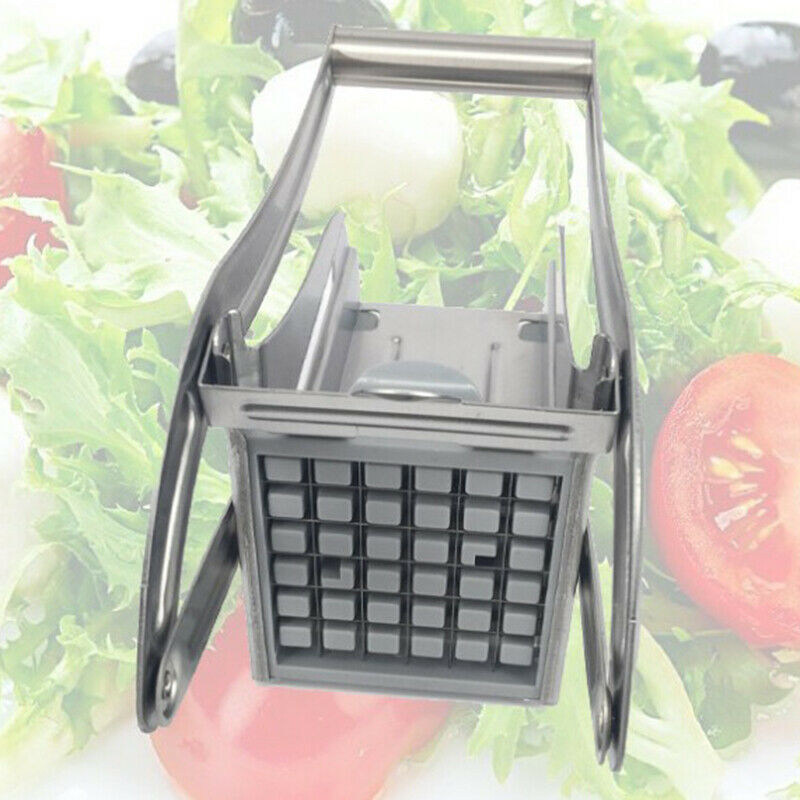 Stainless Steel French Fry Cutter Potato Vegetable Slicer Chopper Dicer