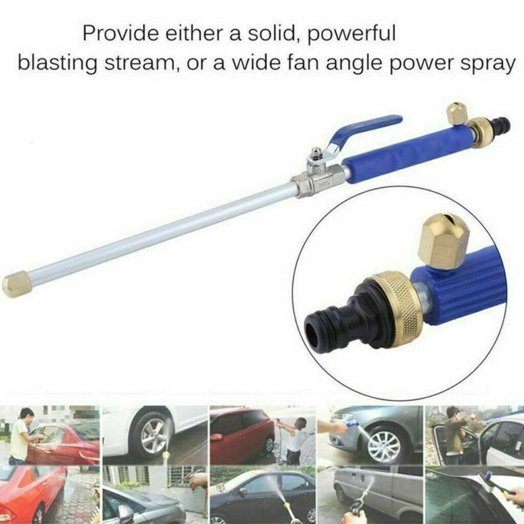 High Pressure Power Washer, Pressure Washer Gun with Hose Connect Adapter, Glass
