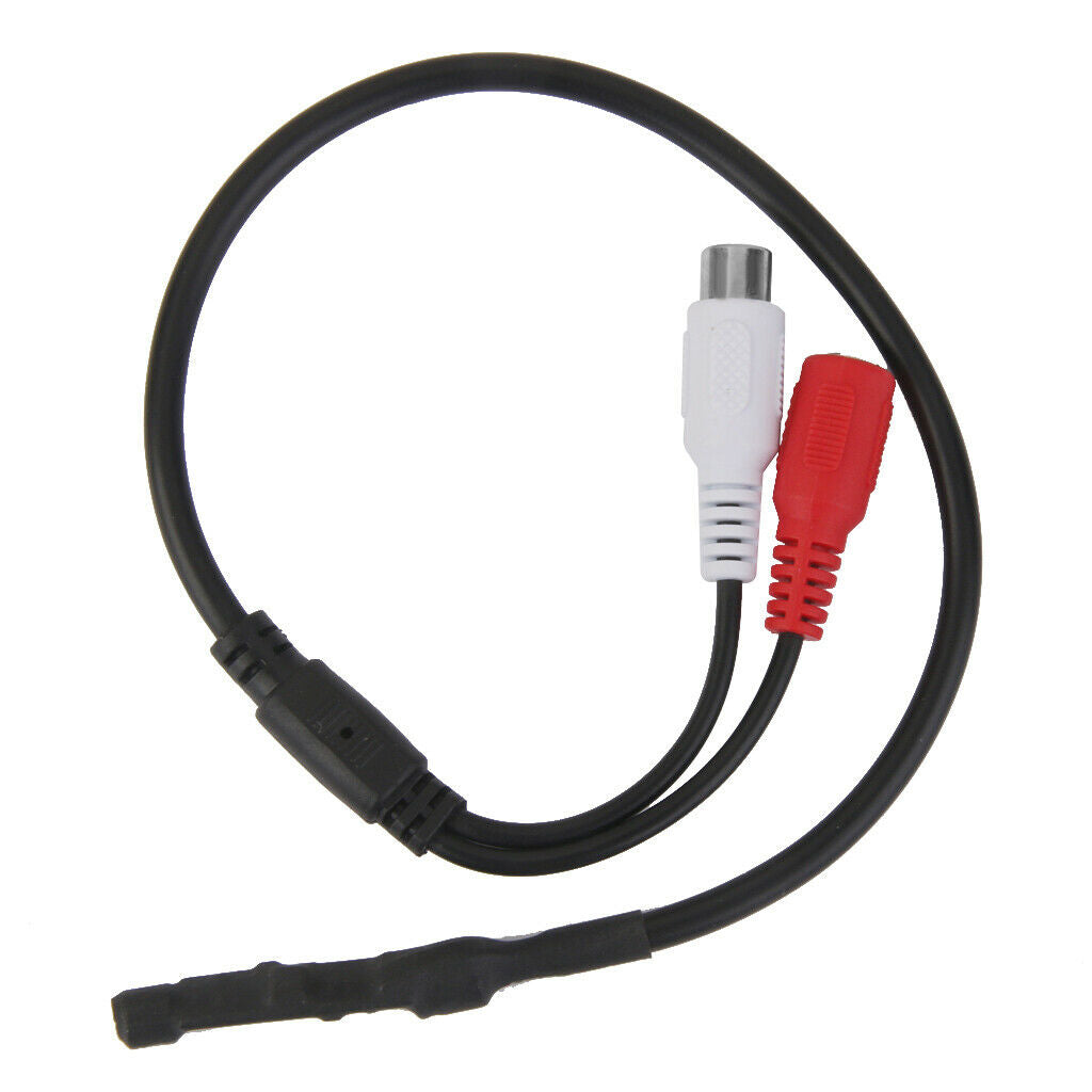 Sensitive Audio Pickup Mic Microphone Cable For  Security Monitor DVR Camera