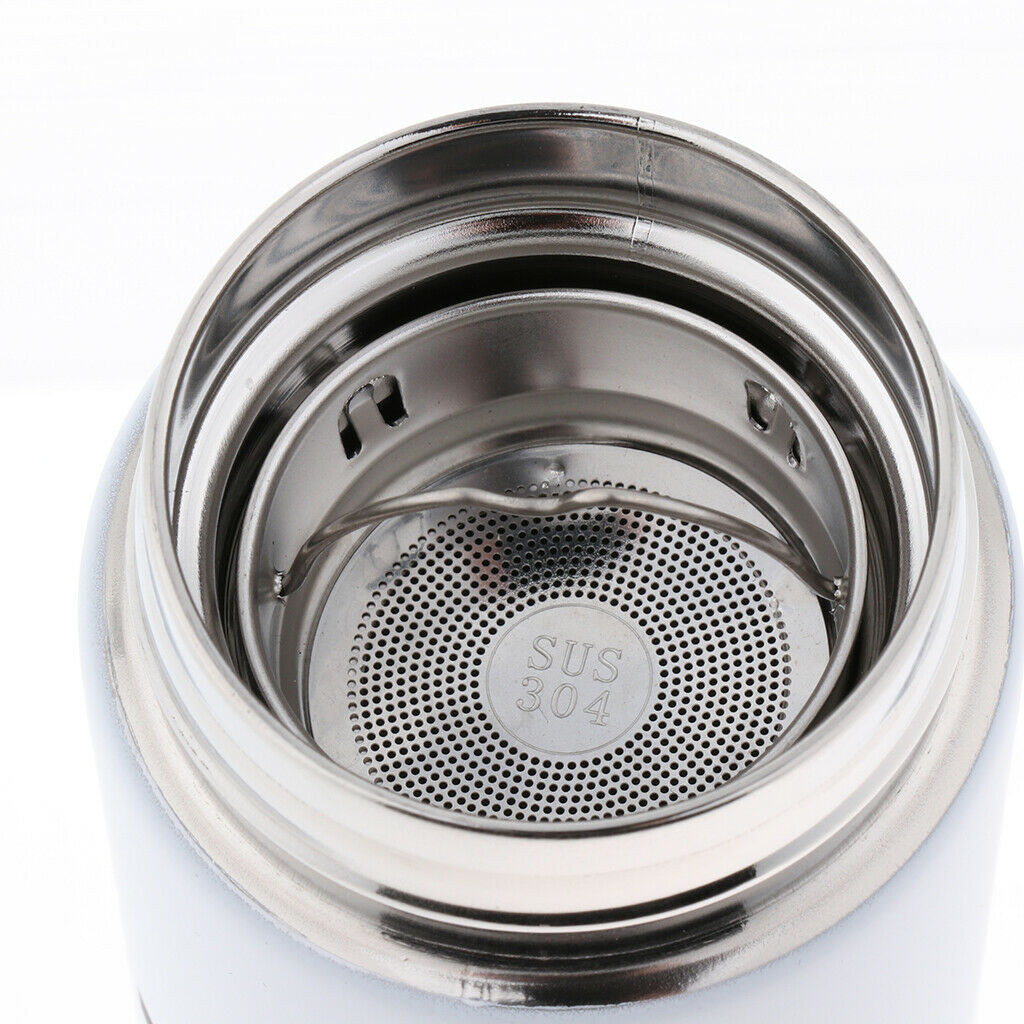 Stainless Steel Insulated Travel Mugs Tumbler Double Wall Water Cups White