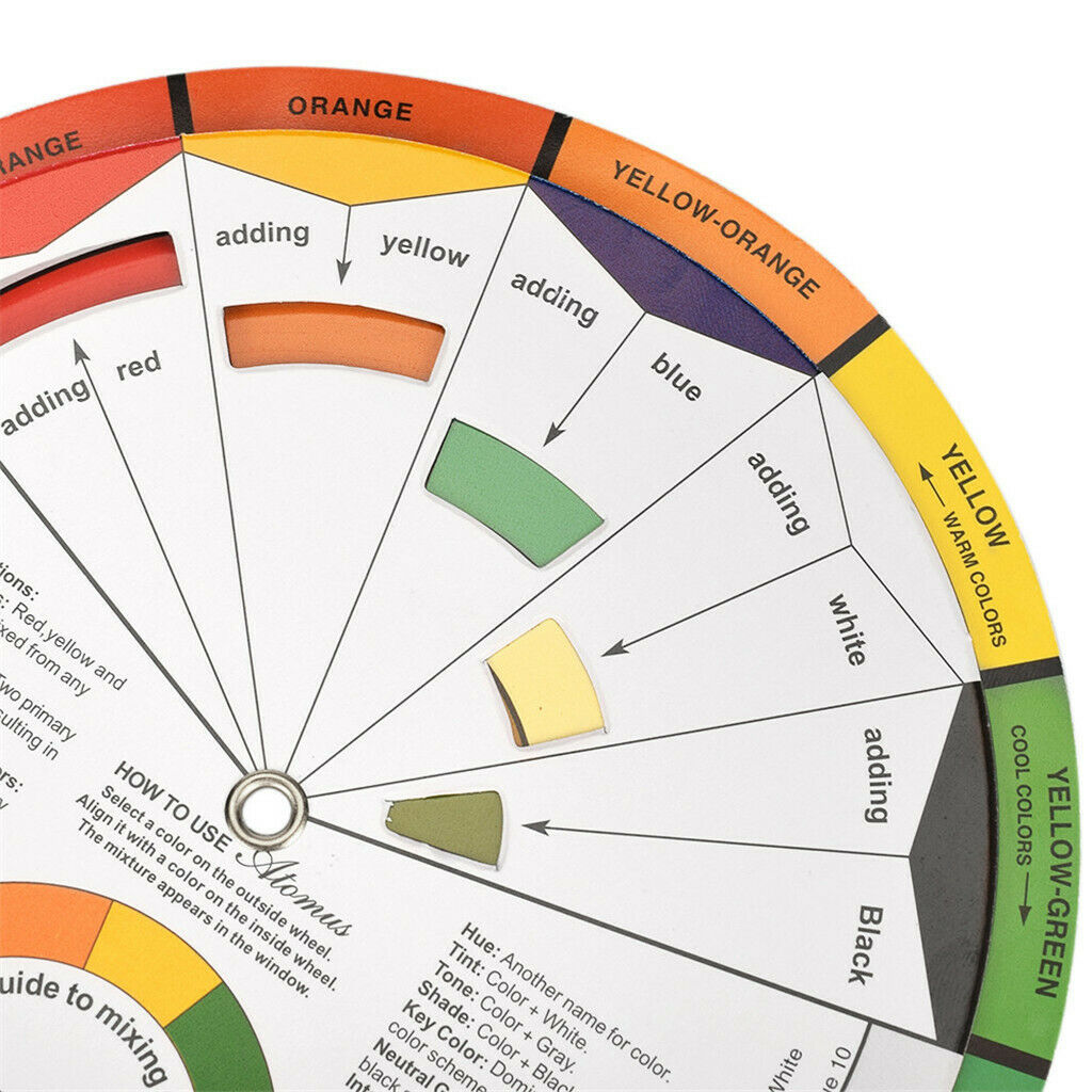 Color Mixing Blending Guide Wheel For Microblading Painting Crafts DIY