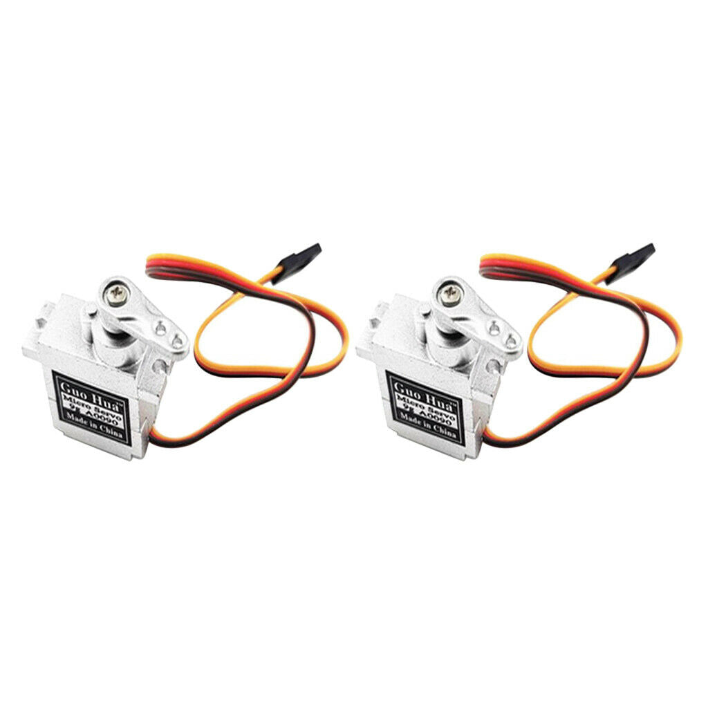 2Pieces 9g Micro Servo Steering Gear for WPL 1/16 4WD RC Crawler Spare Parts