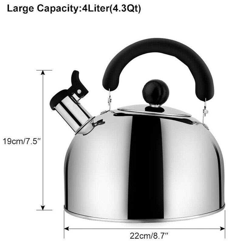 Tea Kettle Stovetop Whistling Tea Pot, Stainless Steel Tea Kettles Tea Pots FoO2