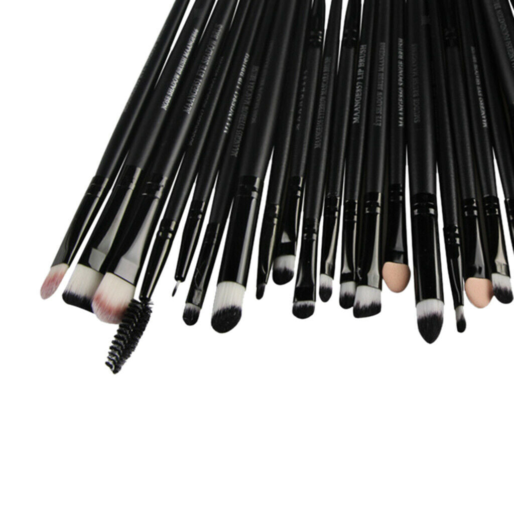 22 Pieces Professional Makeup Brush Foundation Eyeshadow Set Black