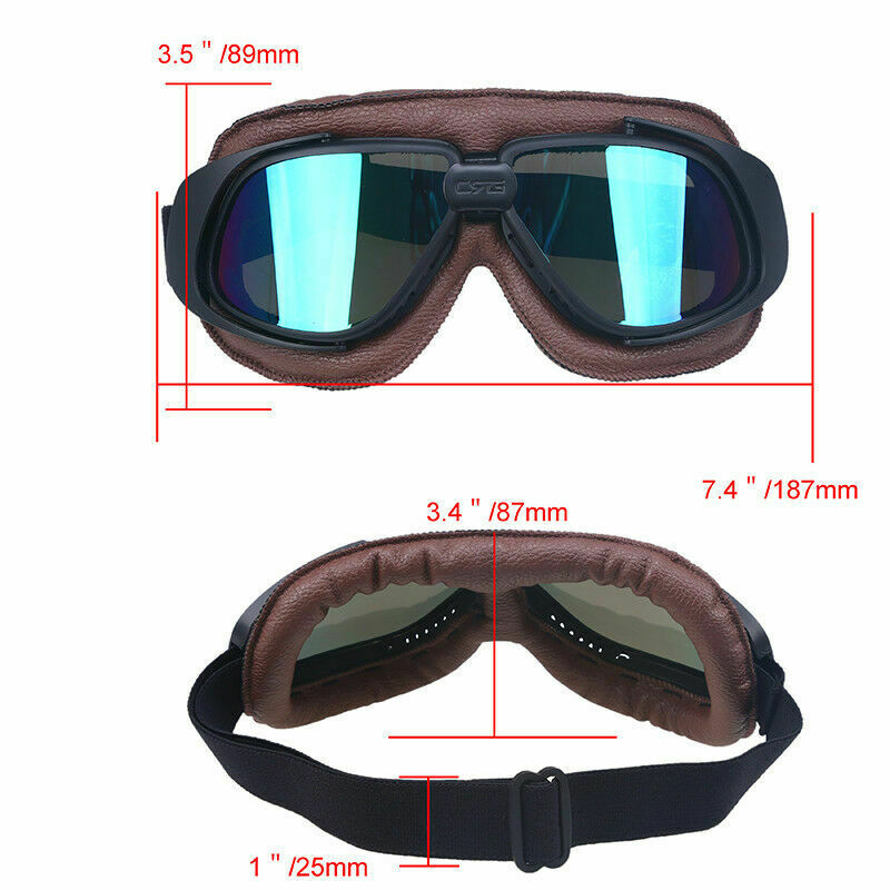Purple Goggles Motorcycle Snow Glasses Anti UV Snowboard Ski Skate Winter Sports