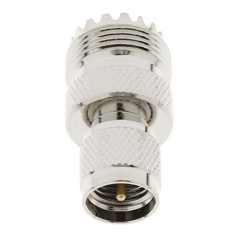 1Pc Mini UHF Male plug to UHF SO-239 Female straight RF Connector AdapterATDD