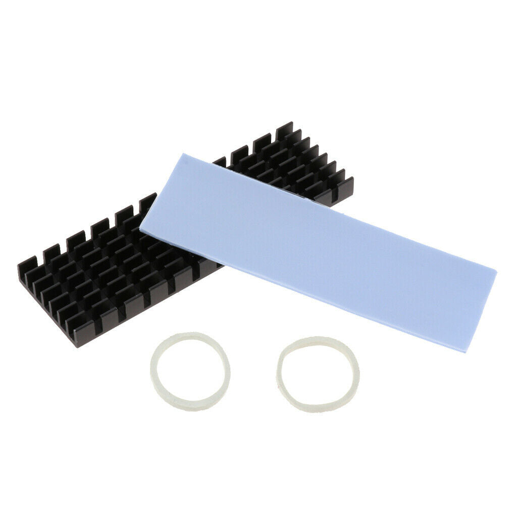 4Pcs Aluminum Heatsink Thermal Pad Heat Sink For M.2 N80 NGFF 2280 PCI-E SSD