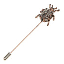 Rhinestone Ladybird Bug Insect Brooch Stick Pin Collar Lapel Jewelry Black