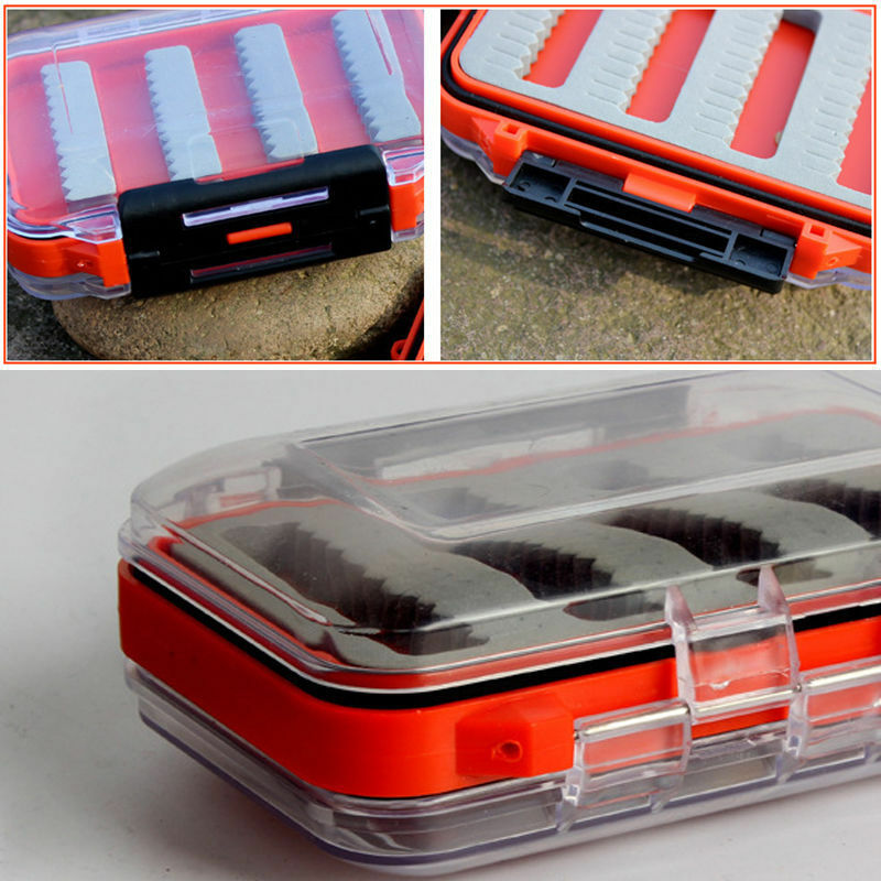 hot Double Side Waterproof Foam Fly Fishing Bait Lure Hook Storage Case Box✓WBD