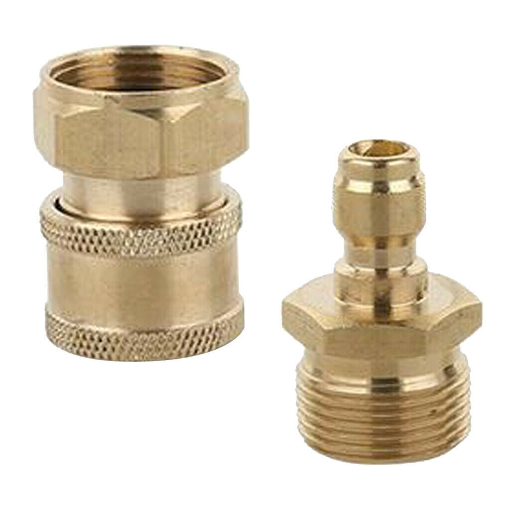 2x M22 Male & M22 Female Quick Release Connectors Fit for Pressure Washers