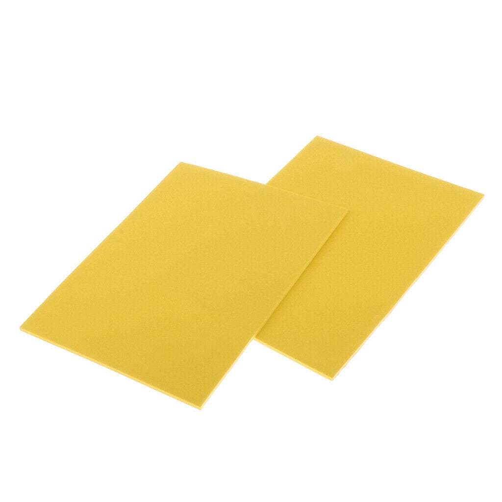 2pcs Fly Tying Foam 3mm Thick EVA Foam Sheet Floating Tying Materials Yellow