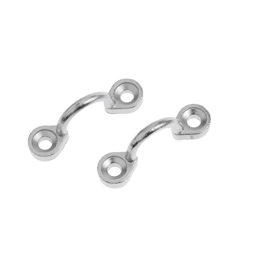 6 Pieces Pads Stainless Steel Eye Straps Wire Eye Strap for Boat