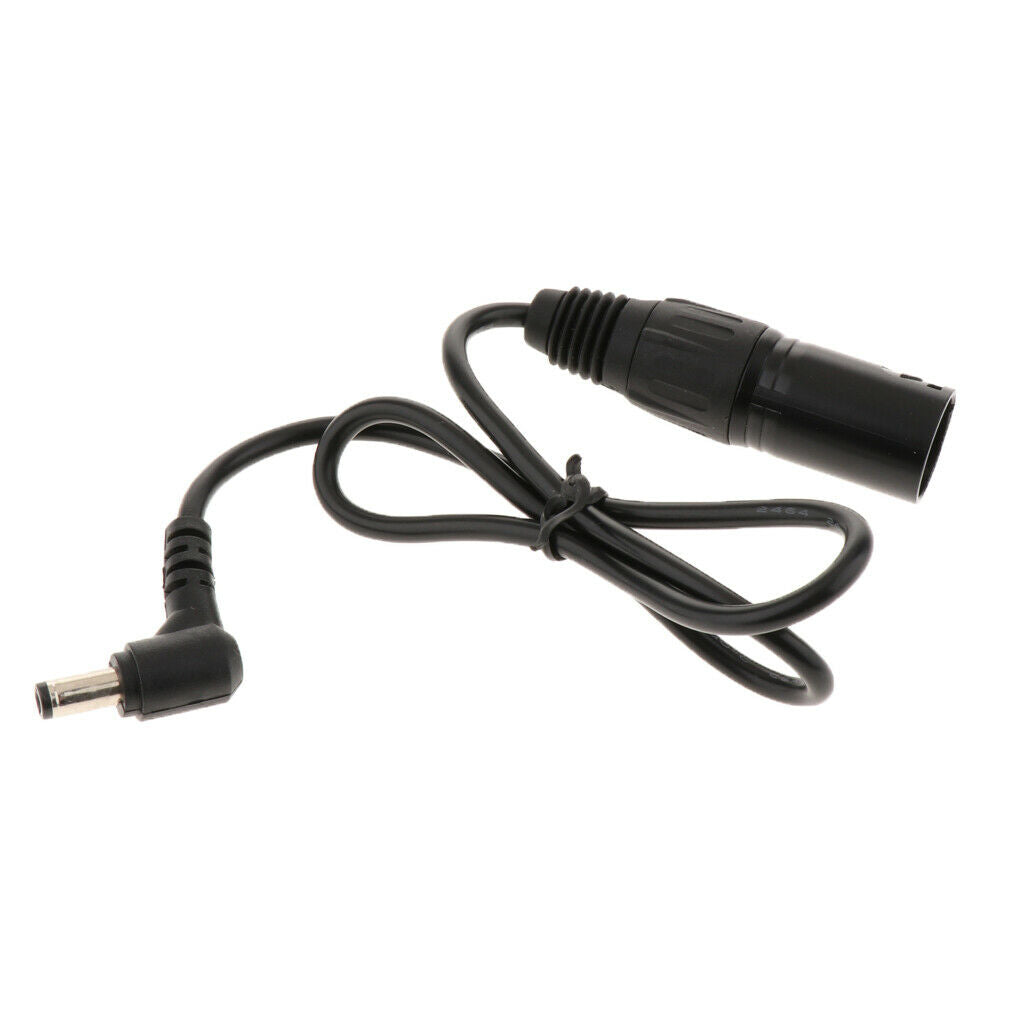 DC 5.5 x 2.1mm Male to 4 Pins XLR Male Connector DC Power Adapter Cable Cord