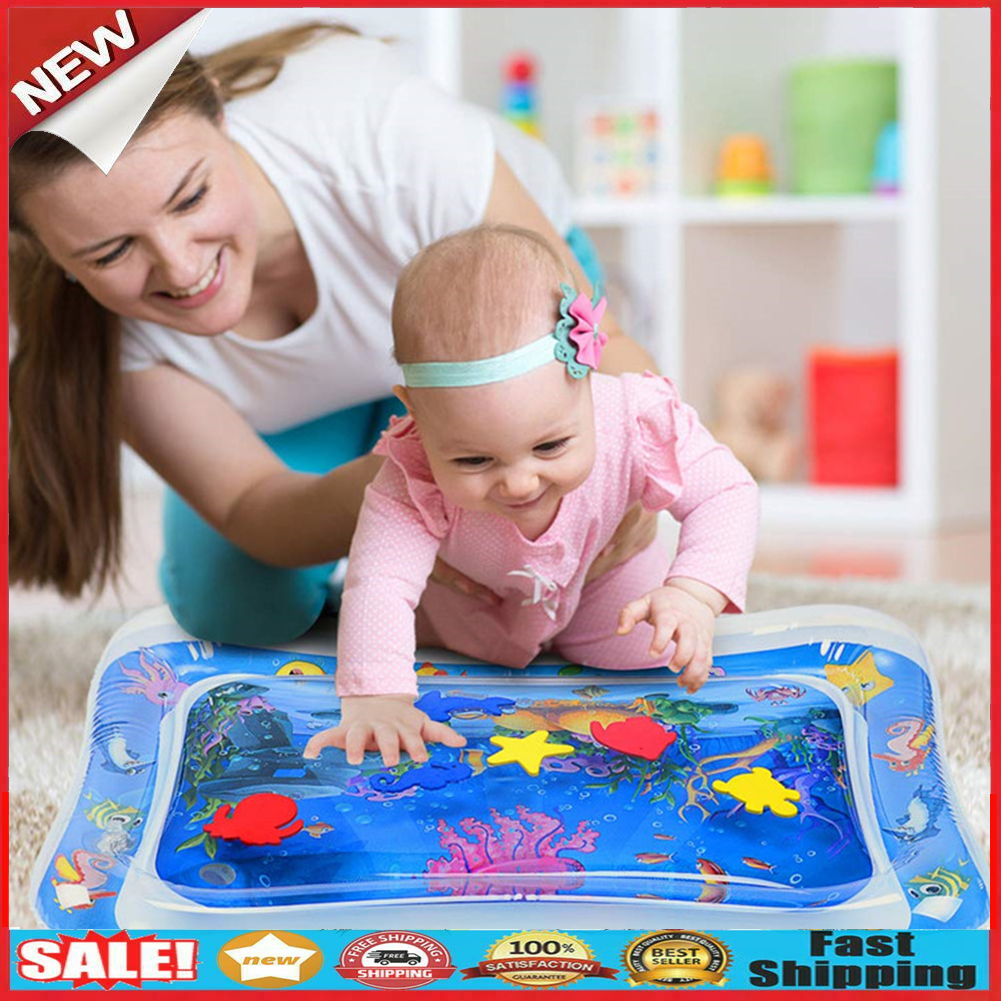 Octopus Inflatable Water Cushion Infant Baby Early Education Toys Water Mat @