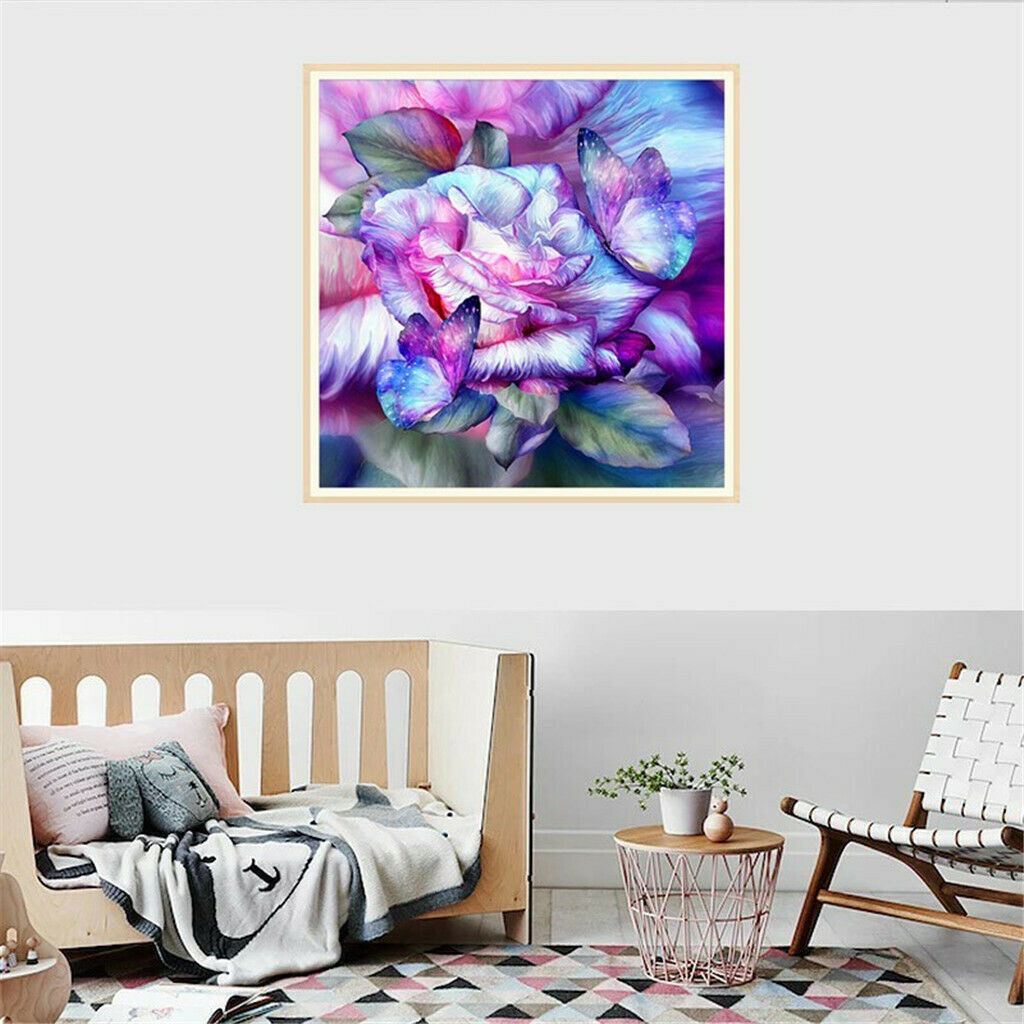 Art Flower 5D Diamond Painting Round Drill DIY Embroidery Craft Home Decor