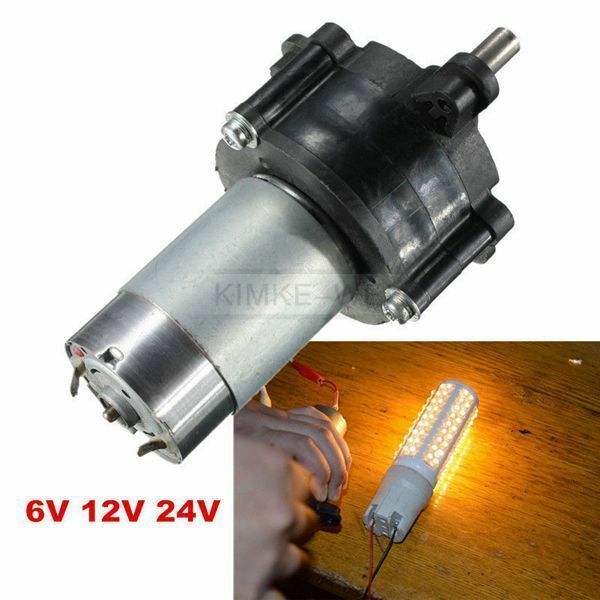Wind DC Generator Hand Dynamo Hydraulic Test 5v/6v/12v/24v 1500mA 20W Motor