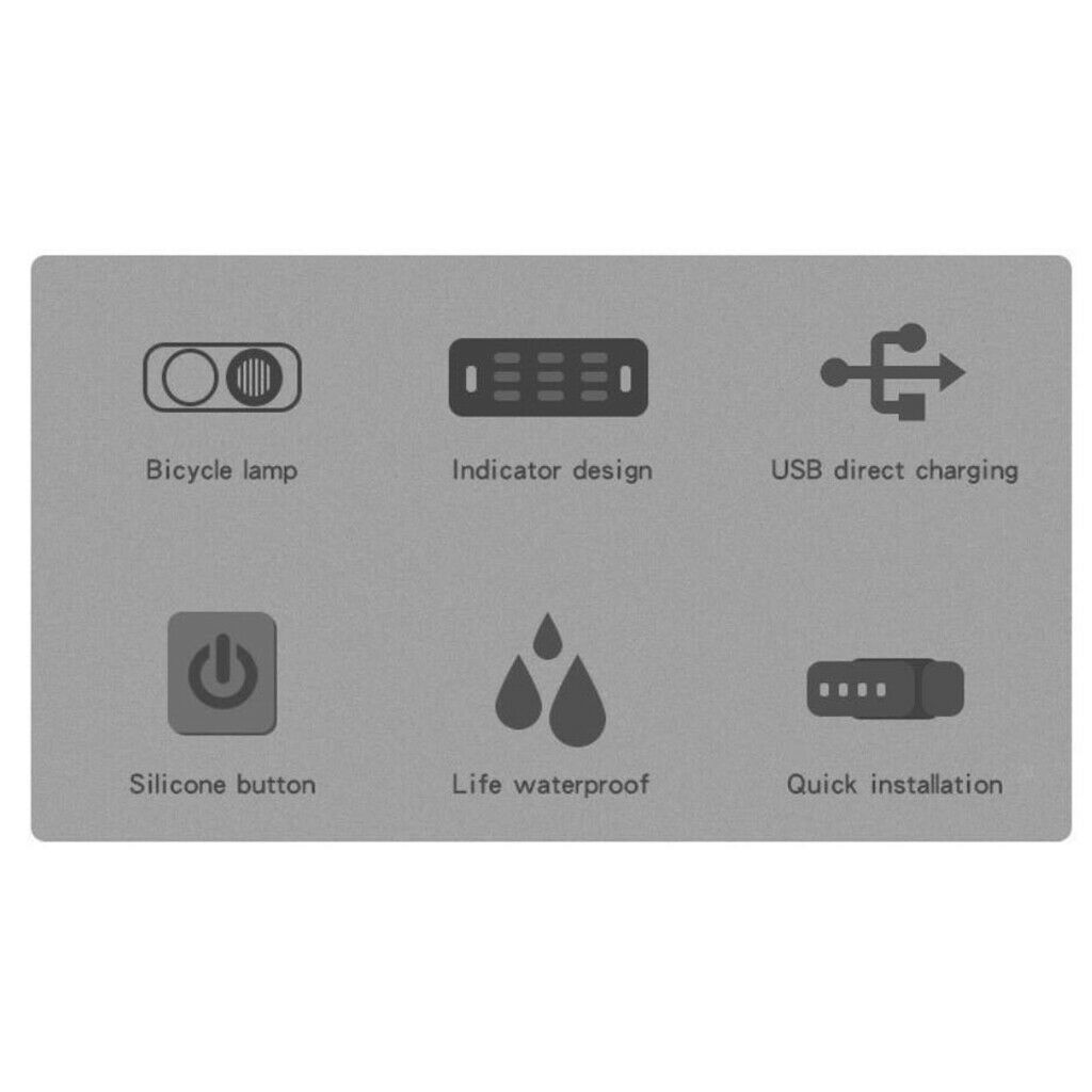 800LM Bike Light Rainproof Indicator Display MTB Cycle Front Lamp Headlight
