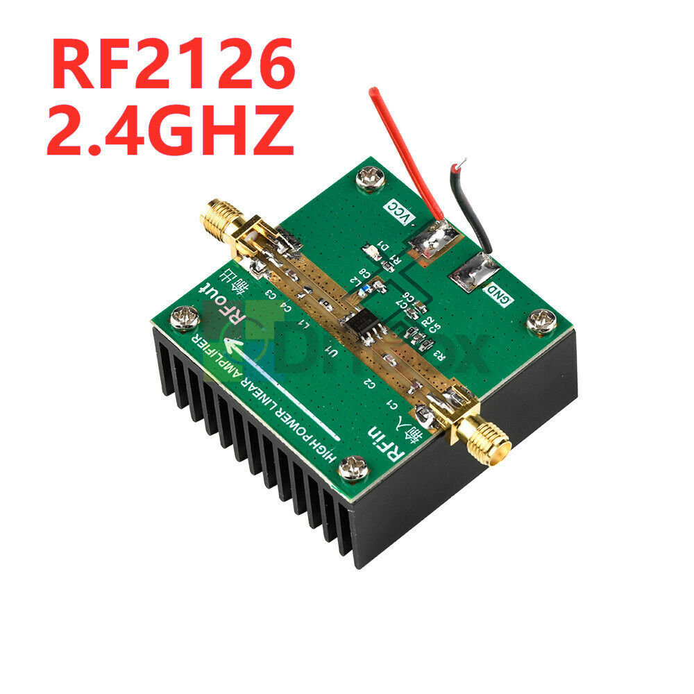 RF2126 400MHZ-2700MHZ Broadband RF Power Amplifier 2.4GHZ 1W For Ham Radio