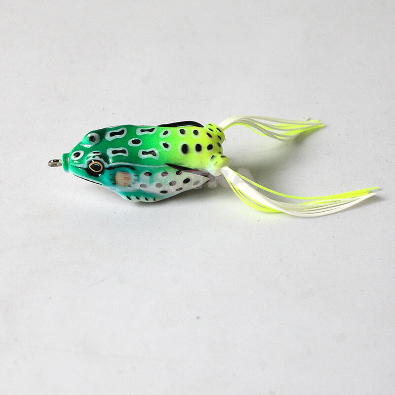 5 Pcs Toad Soft Plastic Hollow Fishing Lure Crankbait Hooks Bass Bait Frog DD