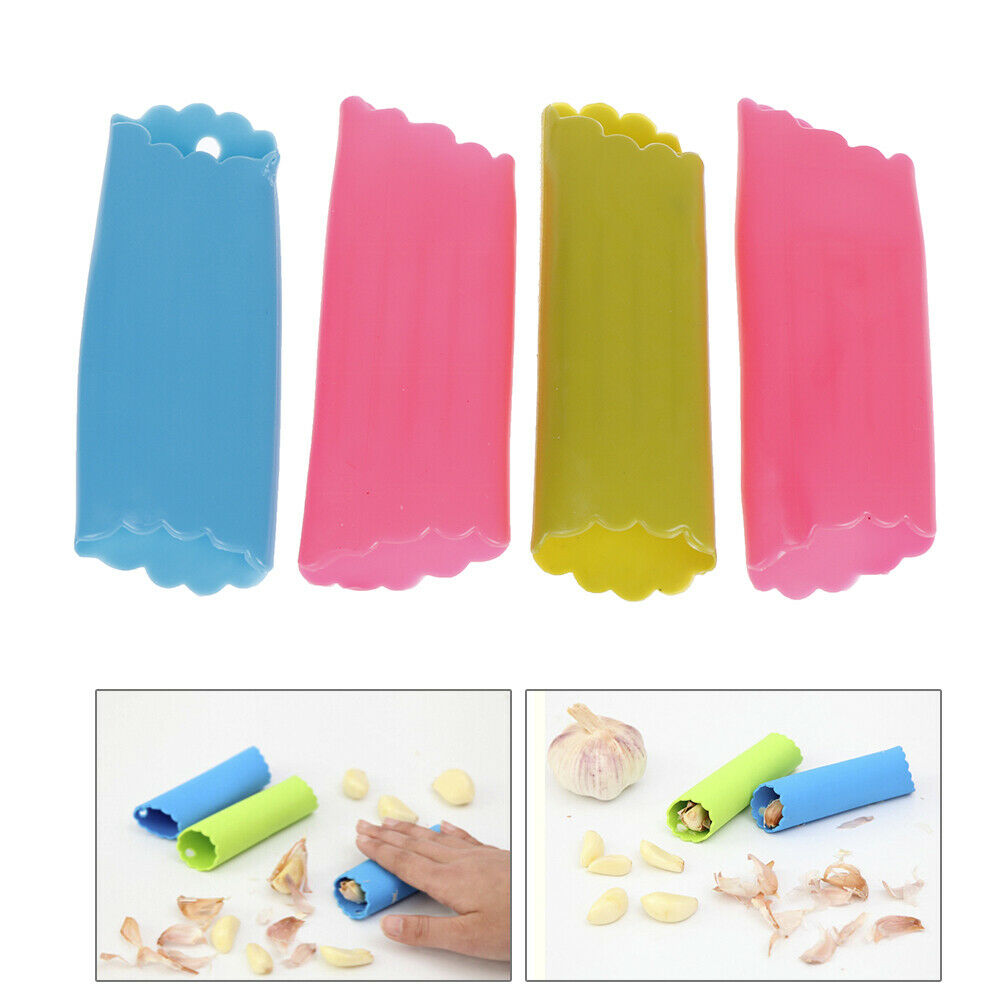 4pcs Magic Silicone Garlic Peeler Peel Easy Useful Kitchen Cooking Tool .l8