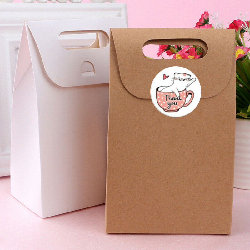500pcs Cat Thank You Stickers  Round Adhesive seal Labels for Gift Decora.l8
