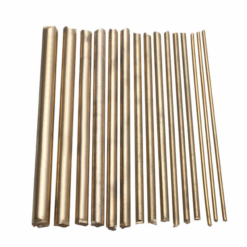 15PCS 2-8mm Golden Brass Rod Bar DIY Watch Tools Craft Parts Watchmaker Lathe