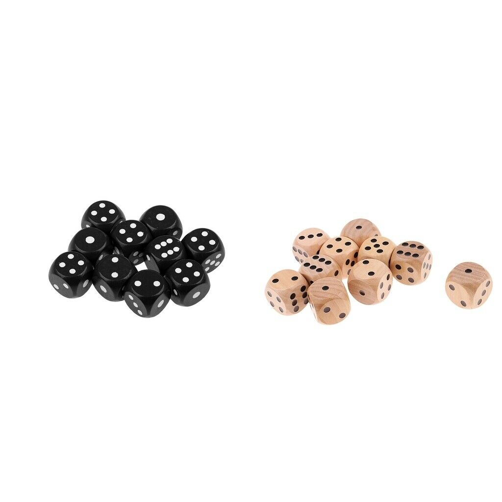 20x Six Sided Dices Spotted D6 Dies for TRPG DND MTG Party Roleplay Fun Toys