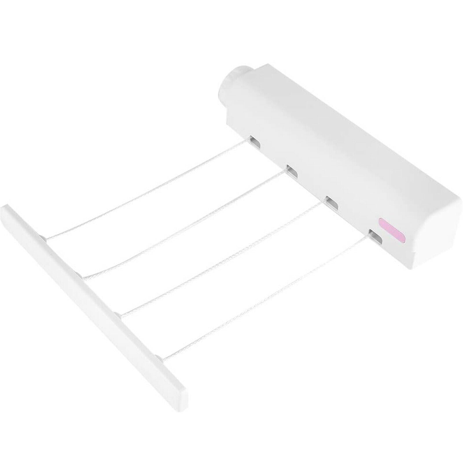 3.2m 4 Line Retractable Rope Wire Clothesline Clothes Hanger Washing Airer Dryer