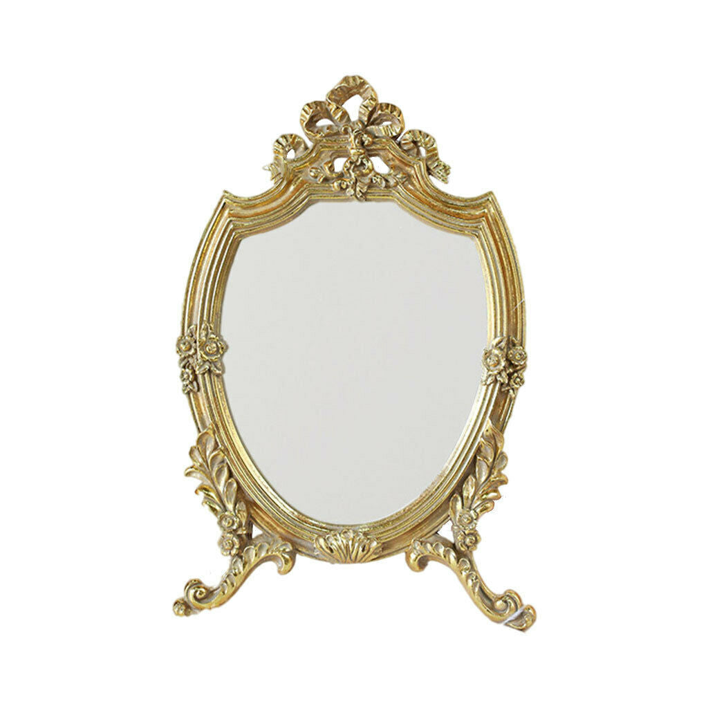 Decorative Makeup Mirror Oval Frame Bedroom Desktop Dresser Vanity Mirrors