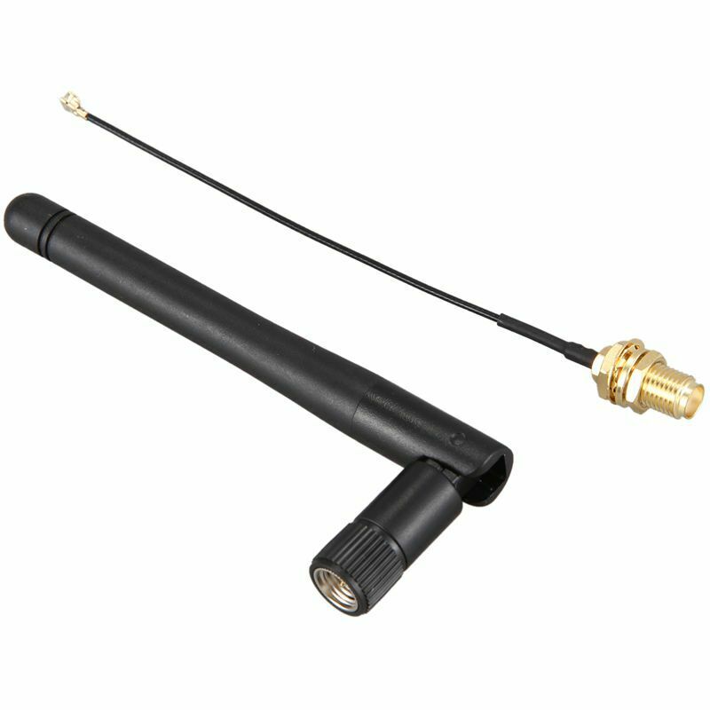 433Mhz Antenna 5Dbi GSM RP-SMA Plug Rubber Waterproof Loan Antenna + IPX to SMO5