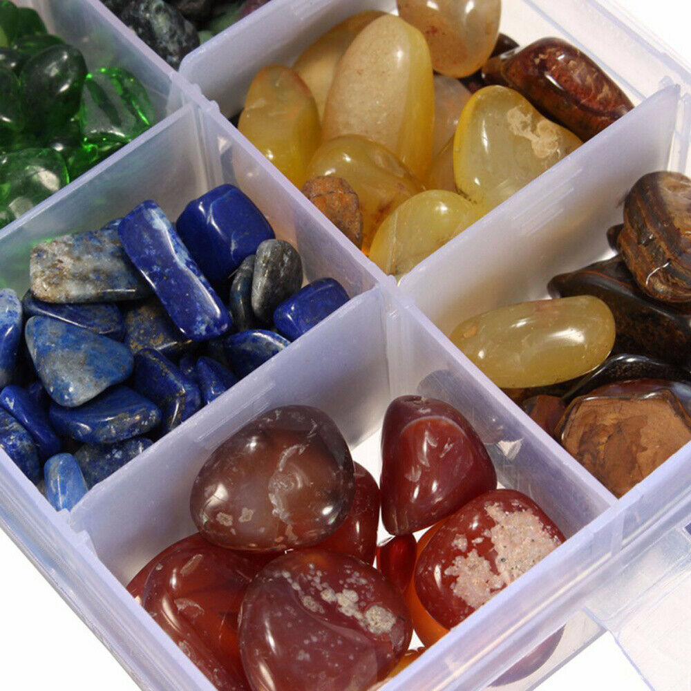 10-types Colorful Natural Quartz Crystal Assorted Bulk Tumbled Gem Stone Healing