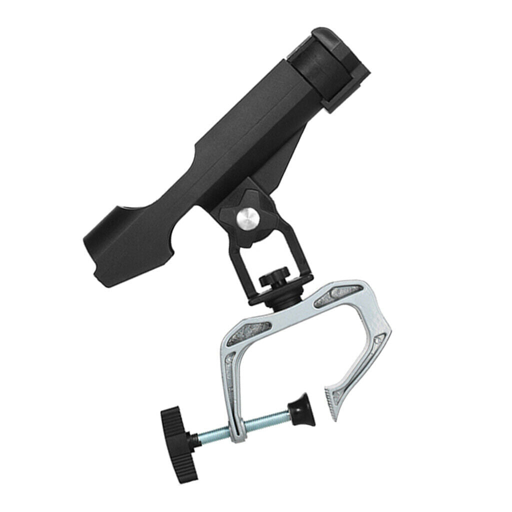 360 Degrees Rotatable Fishing Rod Holder Bracket W/ Screws For Boat Kayaking
