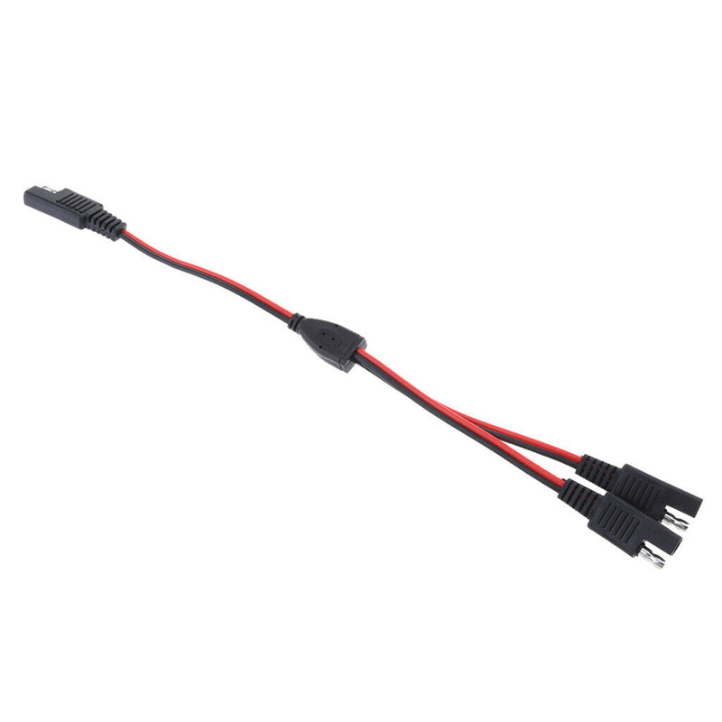 18AWG DC SAE 1 to 2 Extension Adapter Splitter Cable for Solar Panel Battery