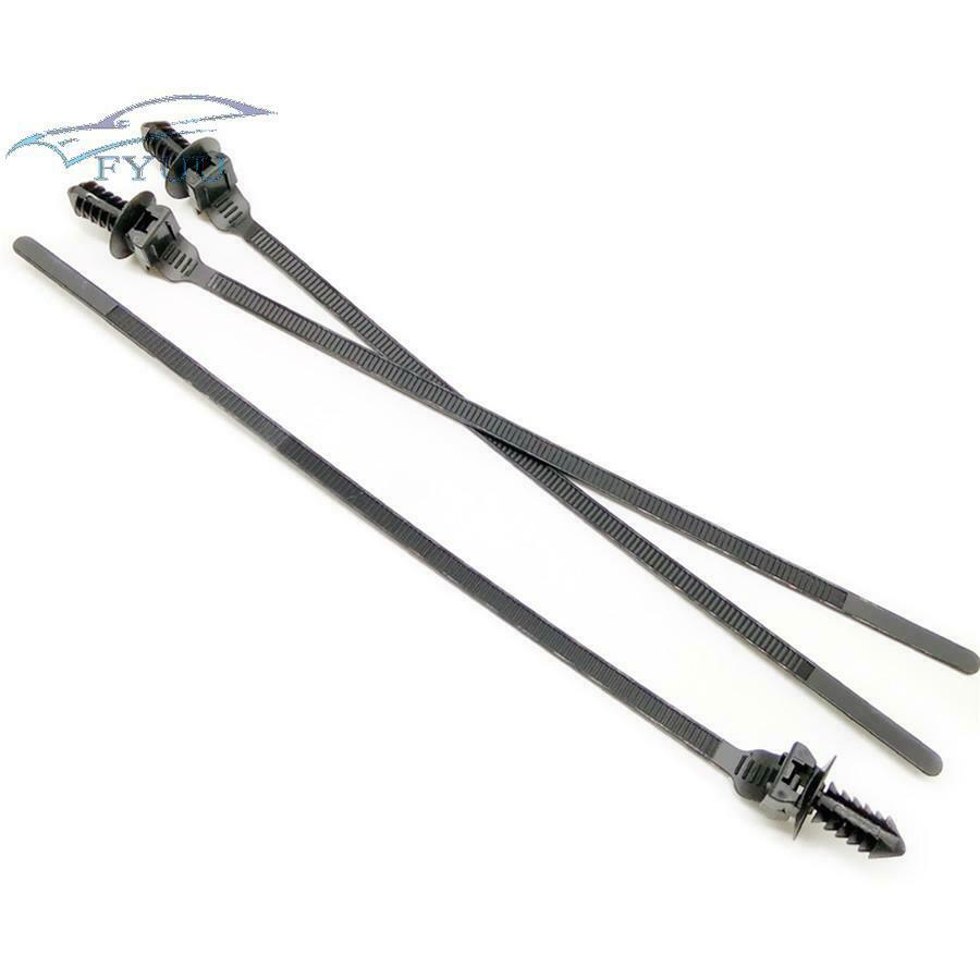 Car Door Panel Bumper Fender Cover Rivet Clamp Fastener Clip Tie Wrap Cable Kit