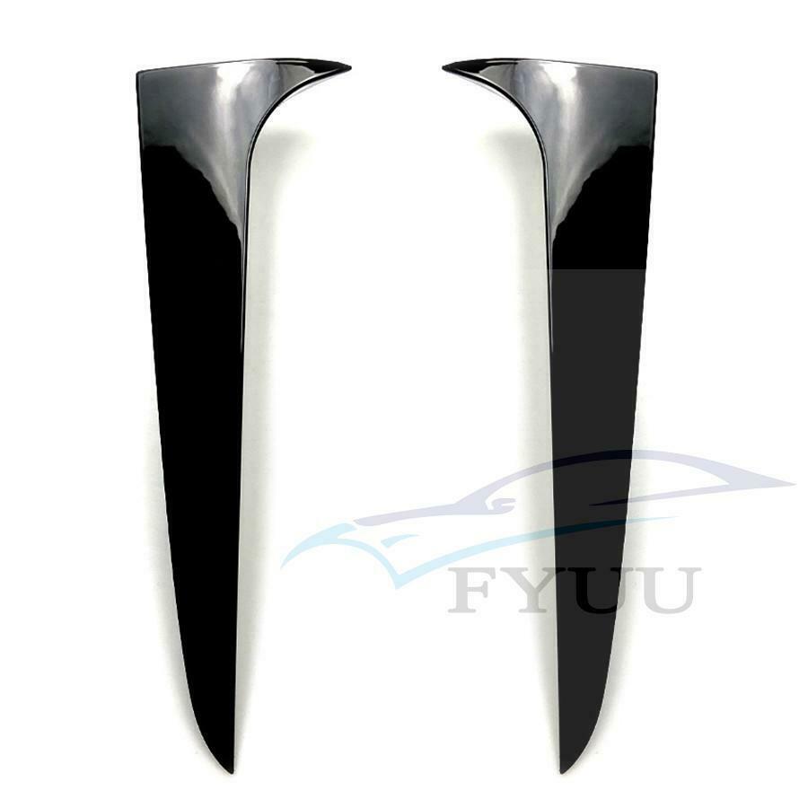 For 2011-2017 BMW X3 F25 Gloss Black Rear Window Spoiler Side Wing Cover Trim