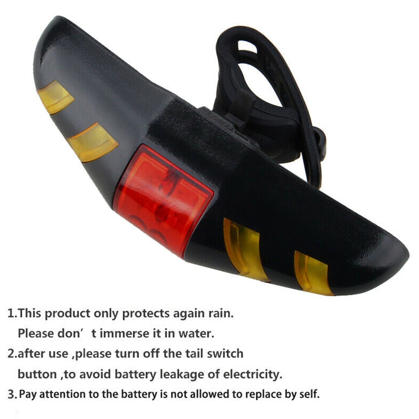 Bicycle Wireless Rear Lamp Remote Control Taillight Bike Turn Signal LED Light