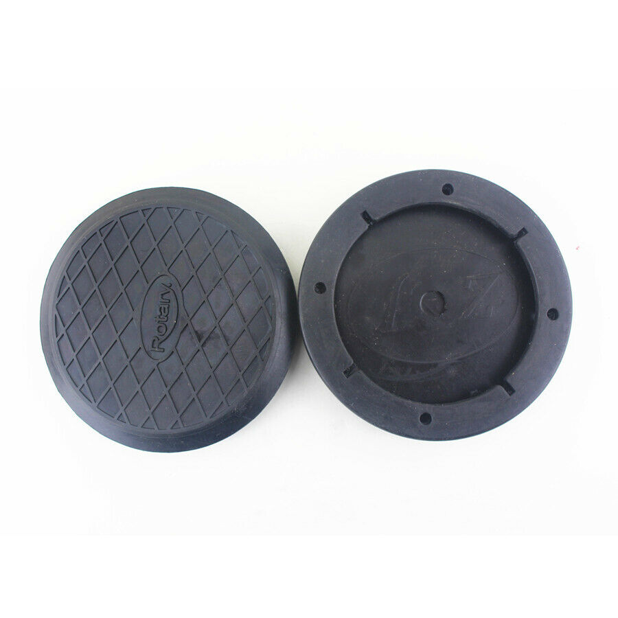 4Pcs 125mm Rubber Auto Lift Hoist Arm Pads Black Round Durable
