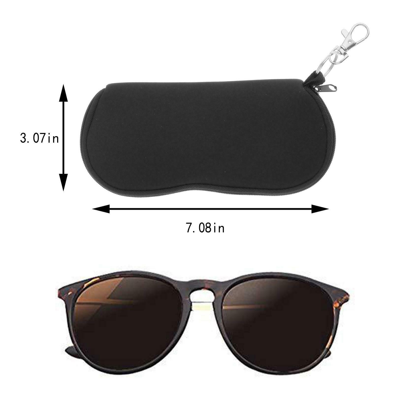Portable Sunglasses Case Box Zipper Eye Glasses Carry Pouch Eyewear Storage