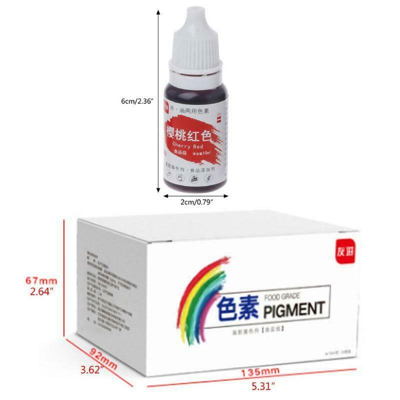 24 Colors 10ml Natural Ink Food Coloring Cake Pastries Cookies DIY Pigment Kit