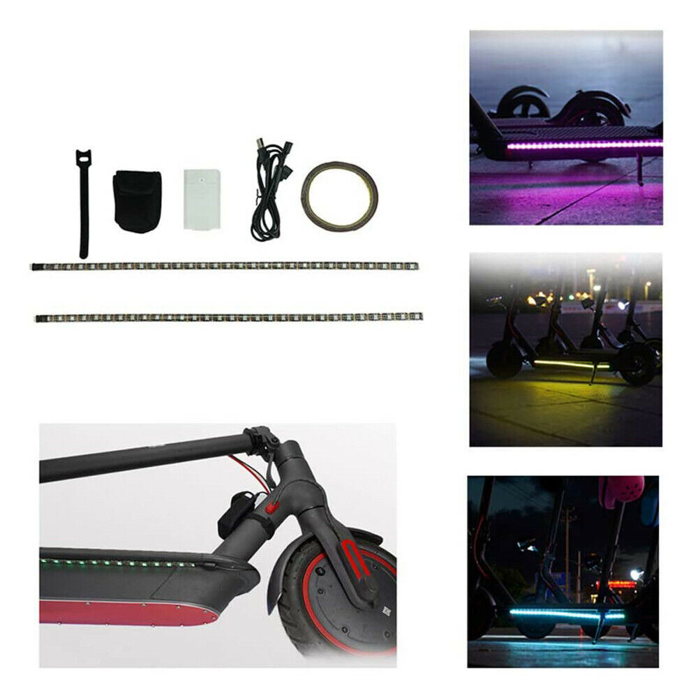 Waterproof Electric Scooter LED Light Strip Bar Lamp Skateboard Night Light NEW