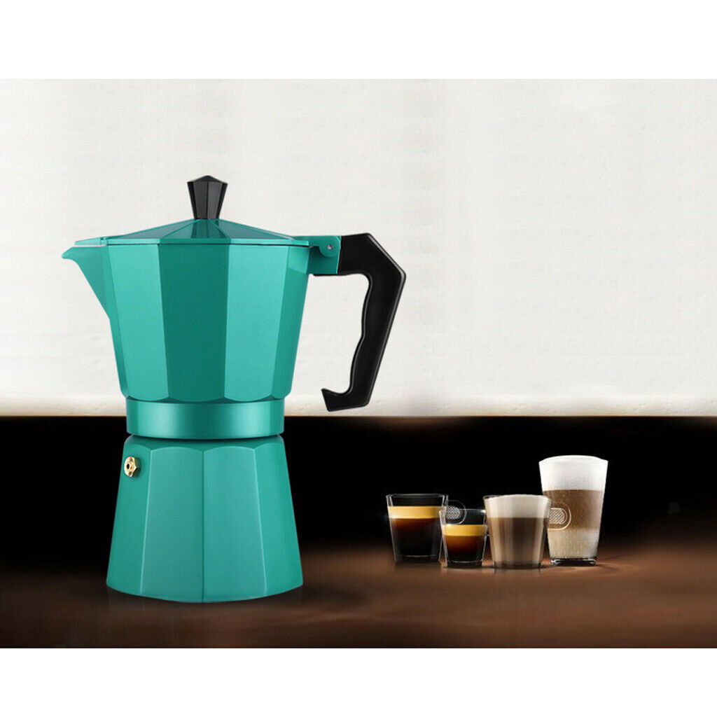8oz Espresso Maker Stovetop Moka Coffee Pot Stainless Steel Latte Percolator,